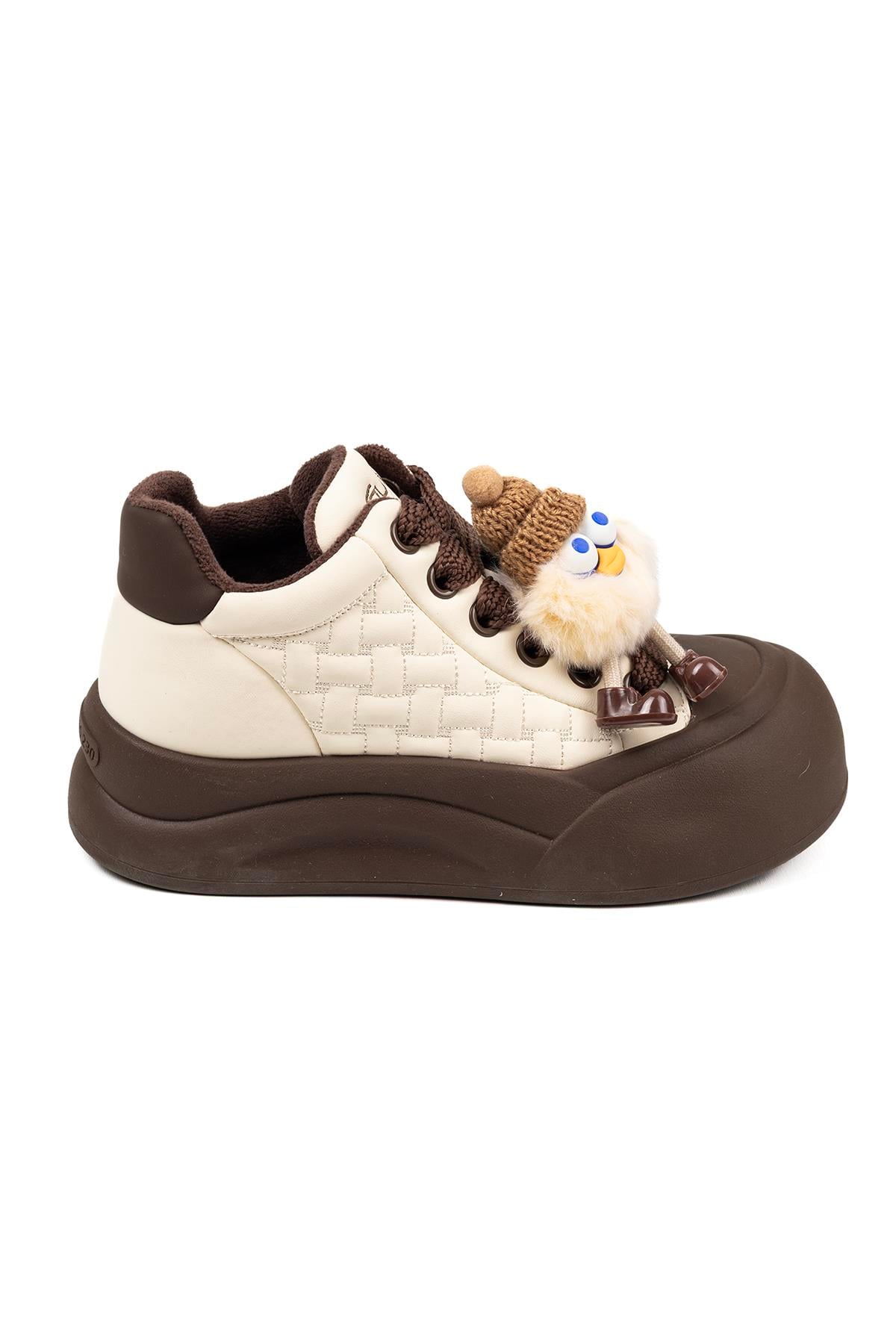 Kadın İthal Sneaker | Kahve