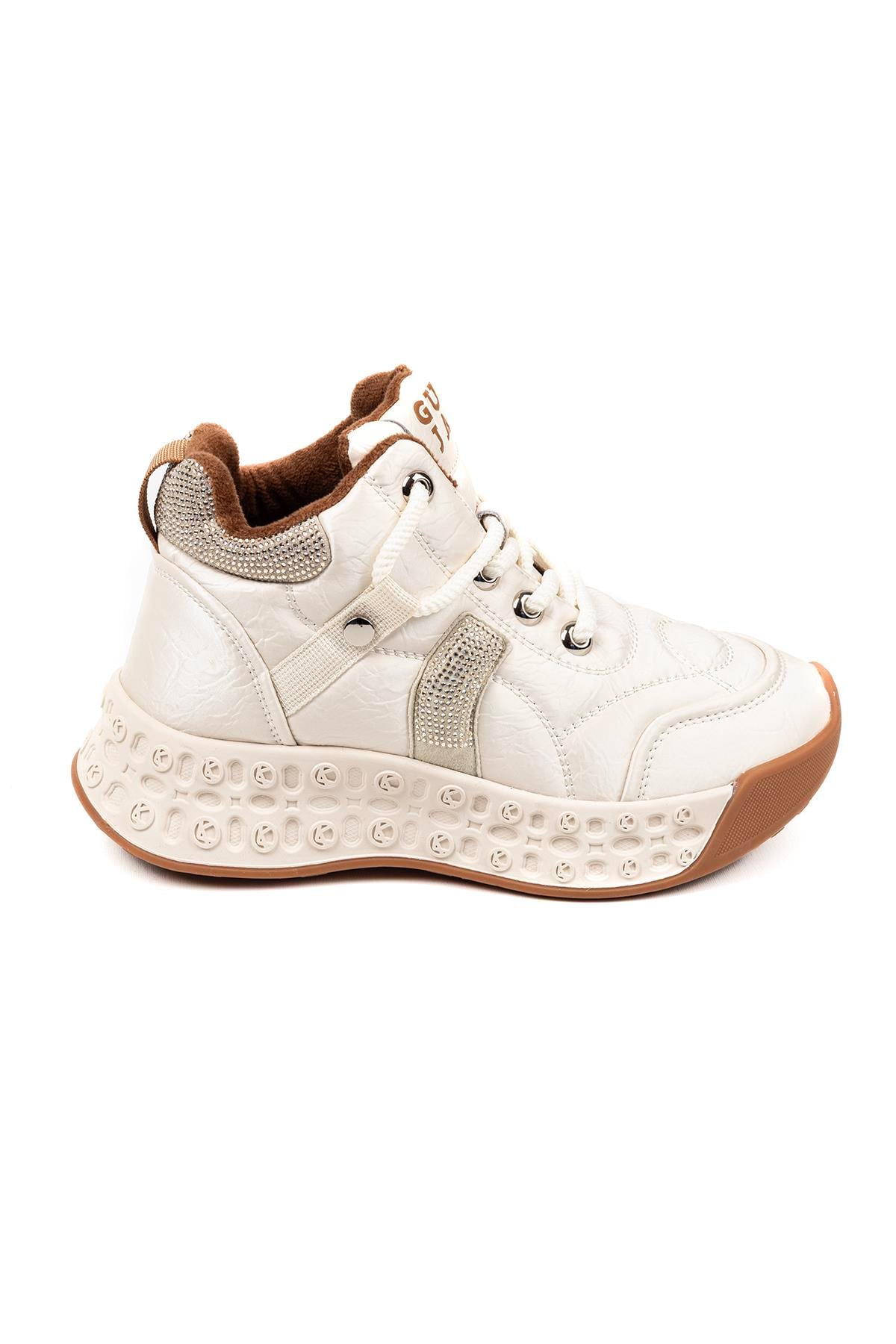 Kadın İthal Sneaker | Bej