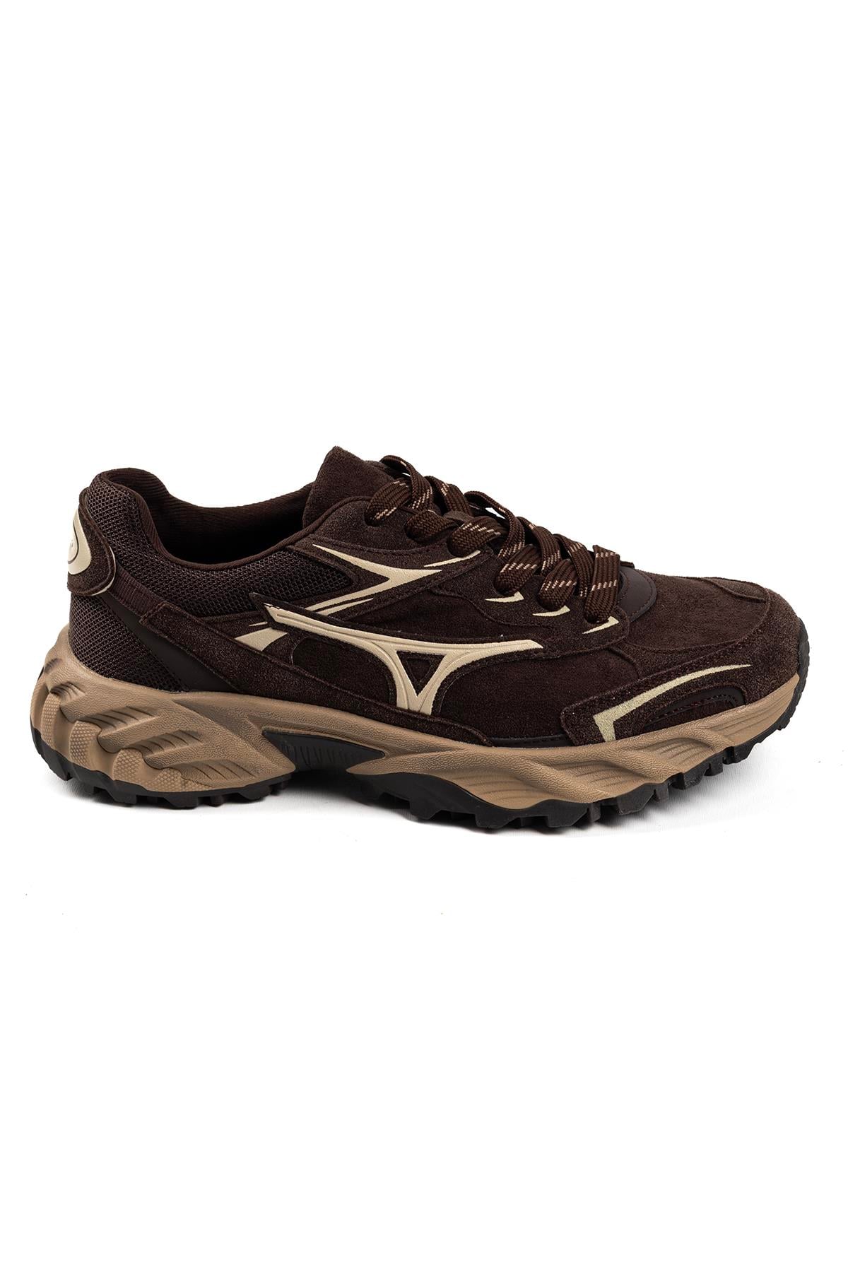 Kadın İthal Sneaker | Kahve