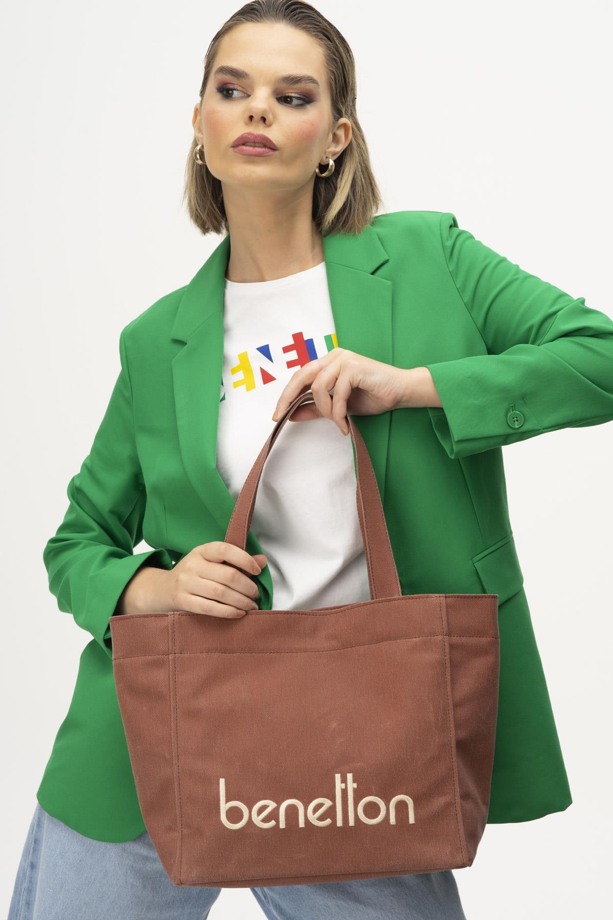 Benetton Kadın Kol Çantası | Kahve