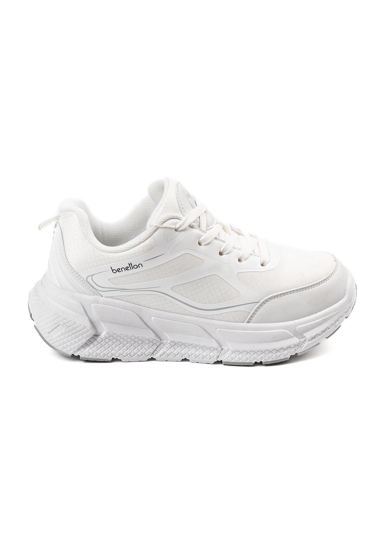 Benetton Unisex Spor Ayakkabı | Beyaz
