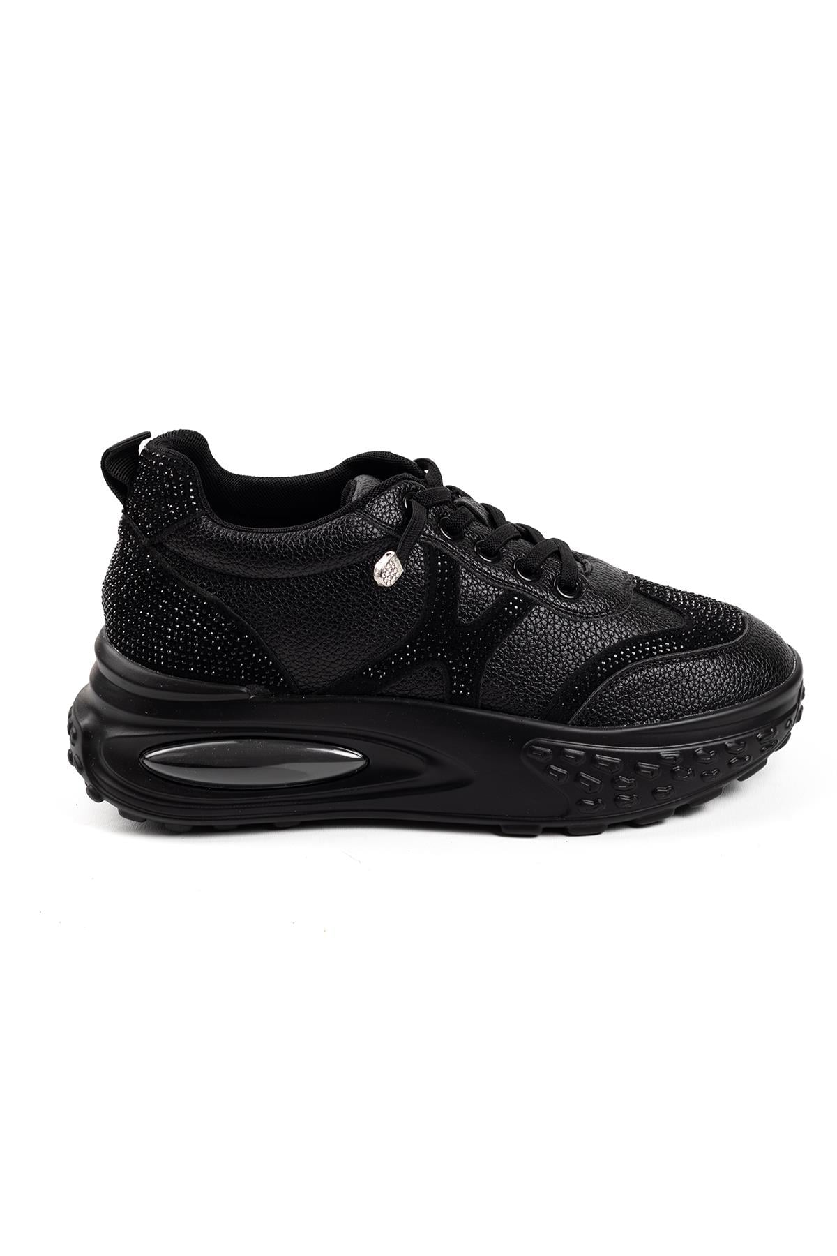 Kadın İthal Sneaker | Siyah