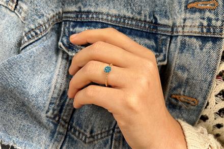 Circle Turquoise Yüzük