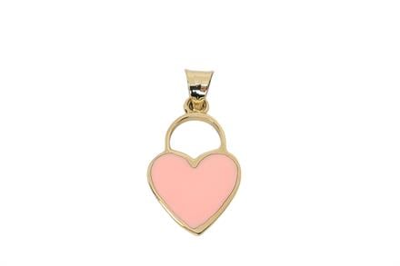 Pink Enamel Kolye Ucu