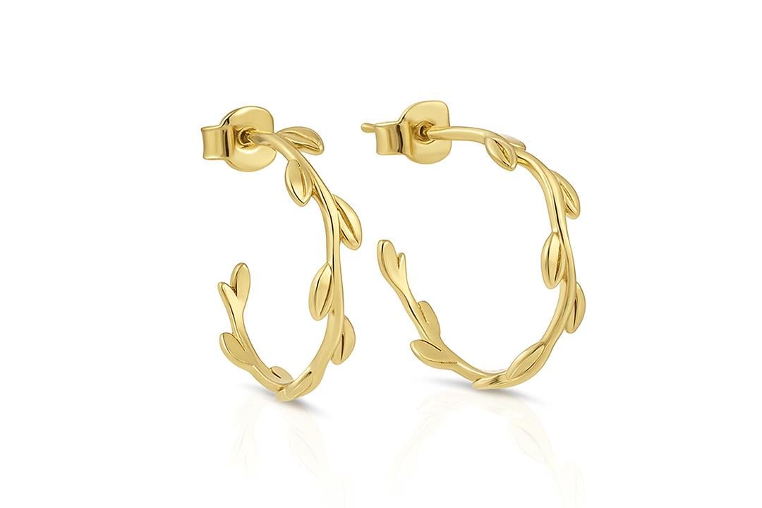 Rosalie KüpeYapraklı Halka Küpe I Lim Kuyumculukl