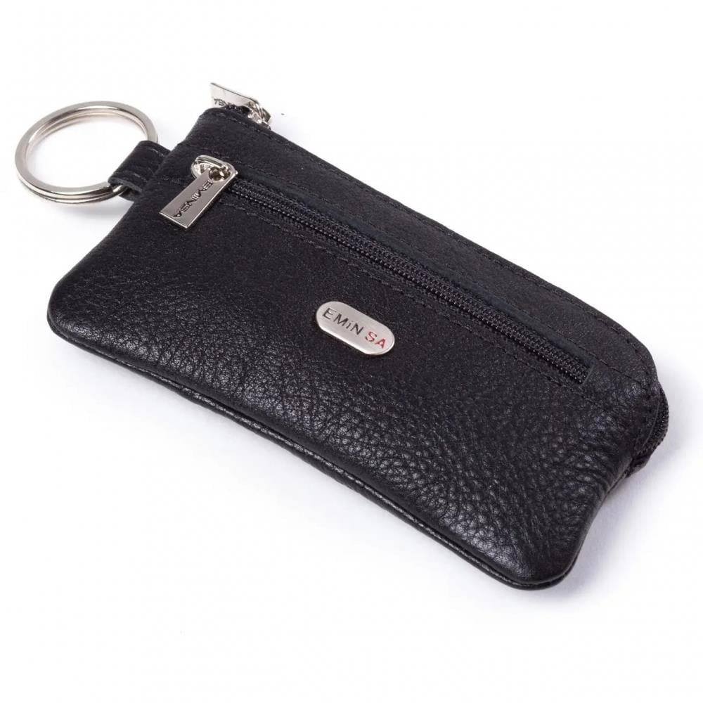 Hakiki Deri Fermuarlı Unisex Anahtarlık