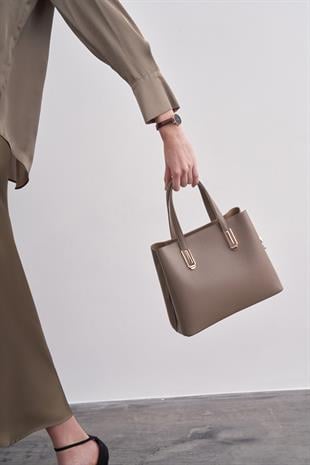 Vizon Hakiki Deri Kadın Omuz Çantası