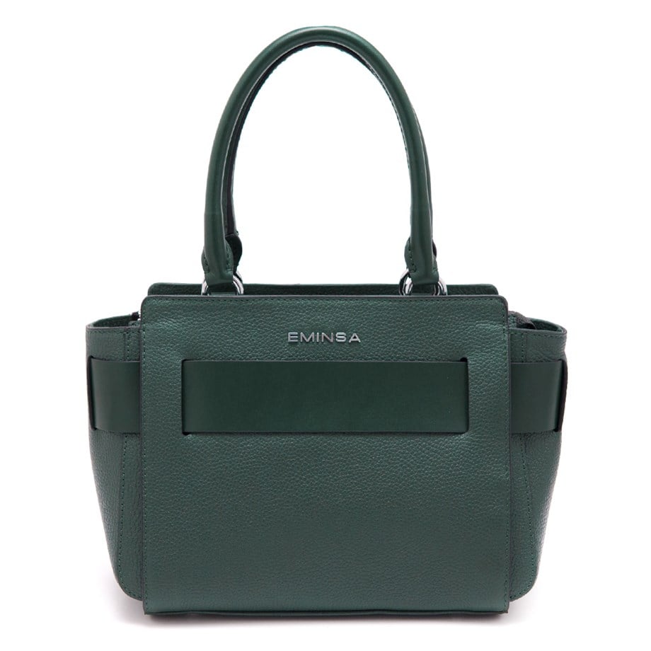 Yeşil Hakiki Deri Omuz Çantası