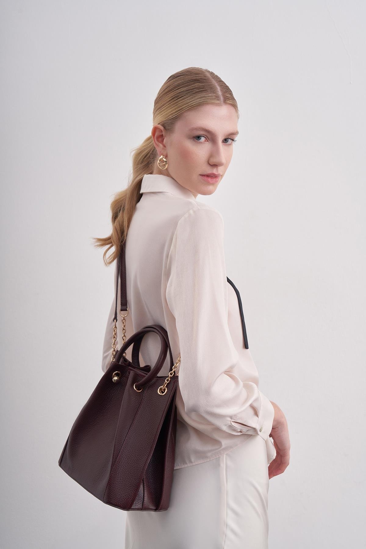 Kadın Hakiki Deri Torba Çanta