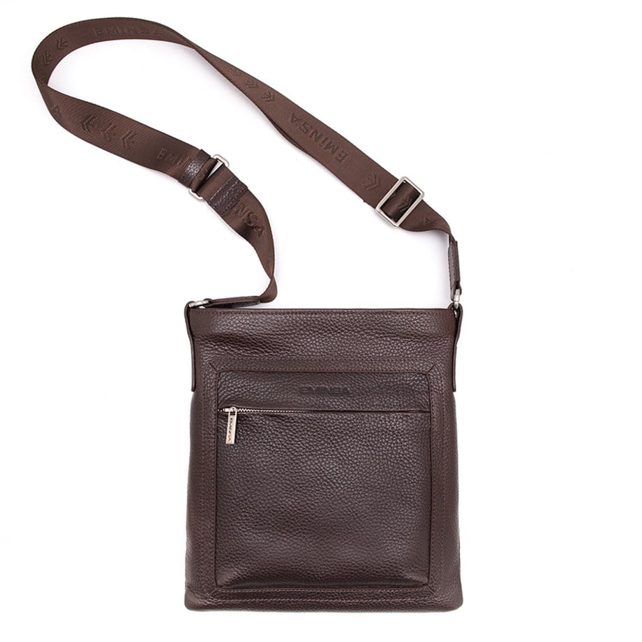 Kahverengi Hakiki Deri Omuz Çantası