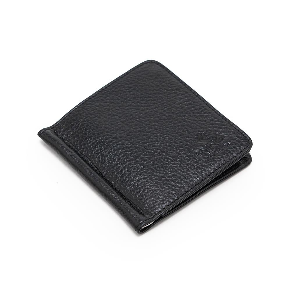 Siyah Hakiki Deri Para Klipsli Cüzdan