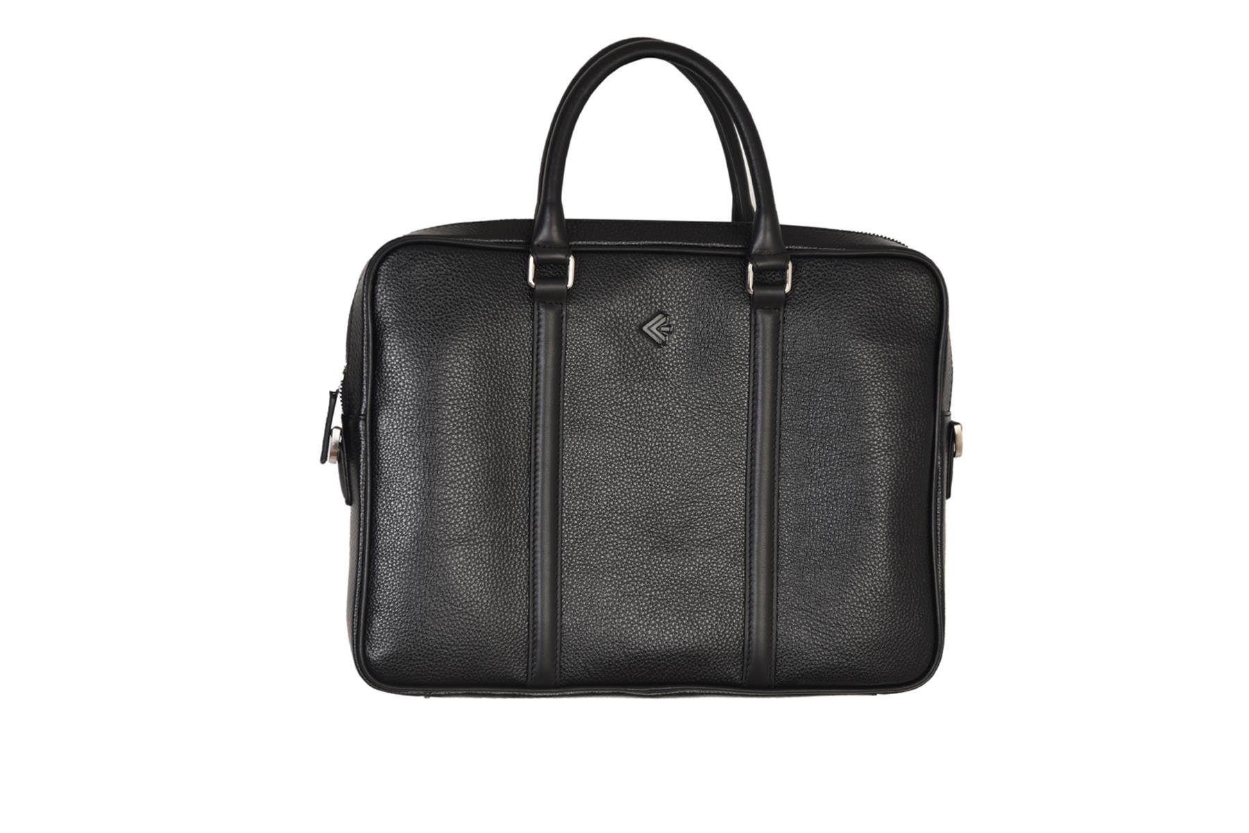 Erkek Şeritli Hakiki Deri Evrak Çantası 7131