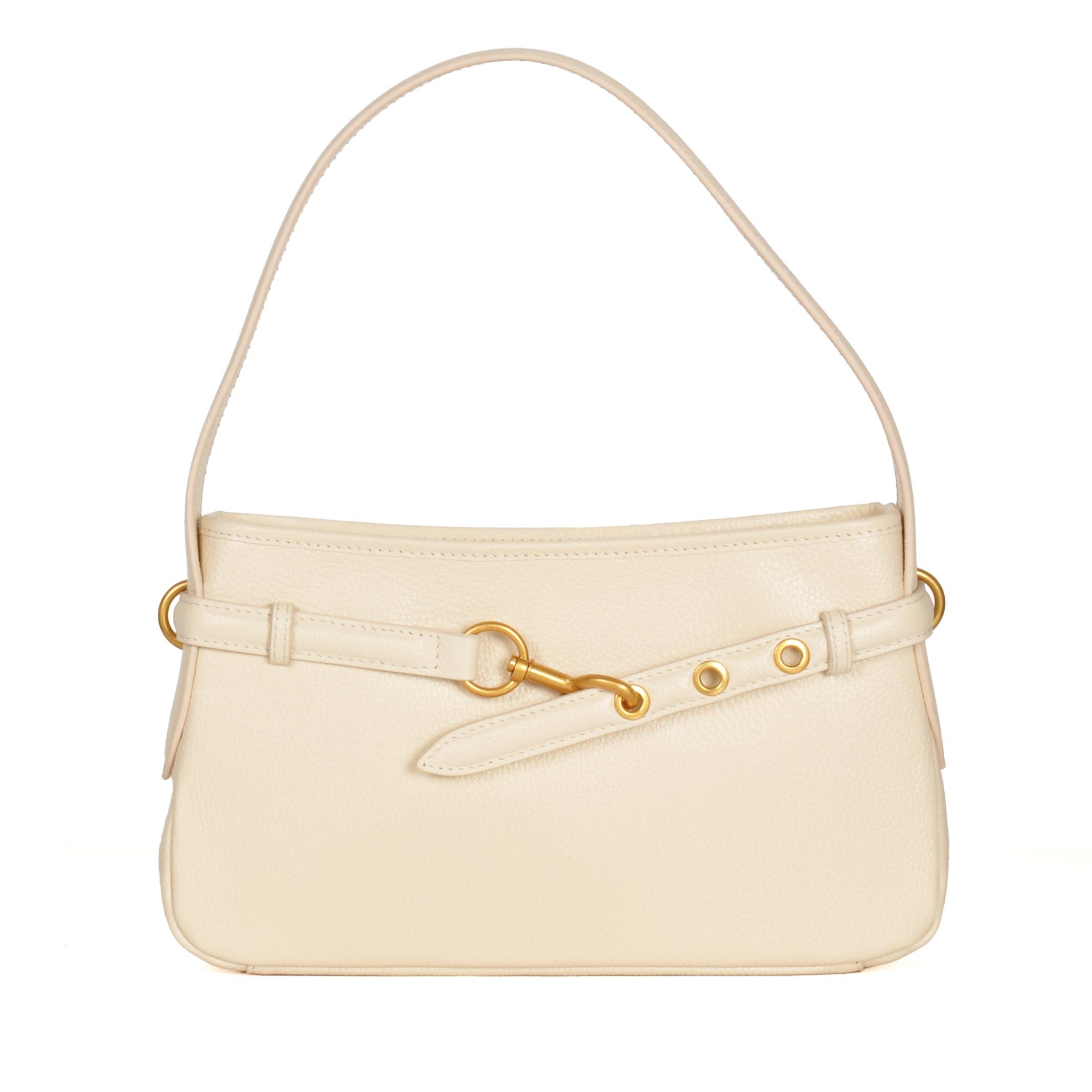 Kadın Hakiki Deri Kayış Detaylı Çanta