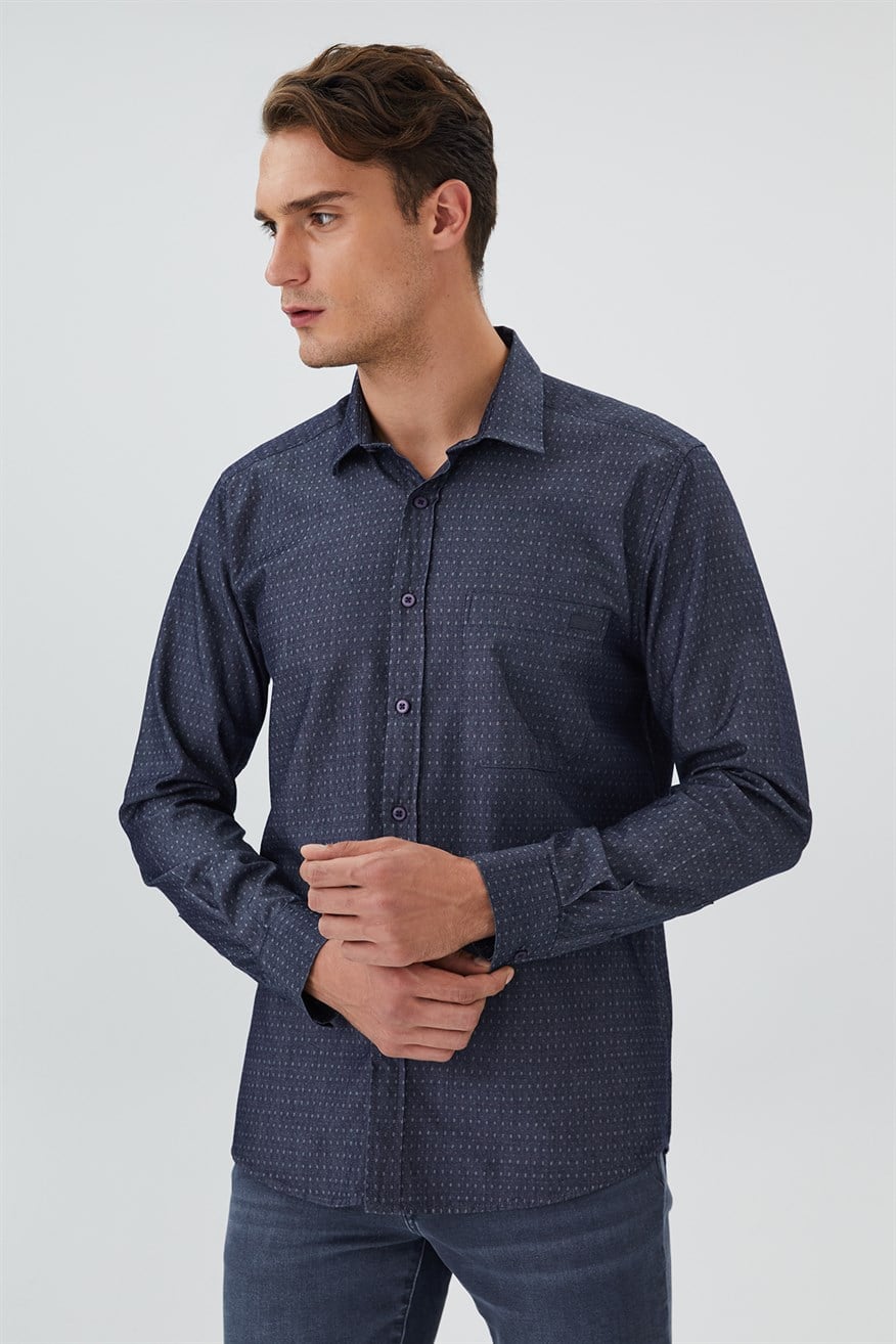 Albert Erkek Jean Gömlek Denım