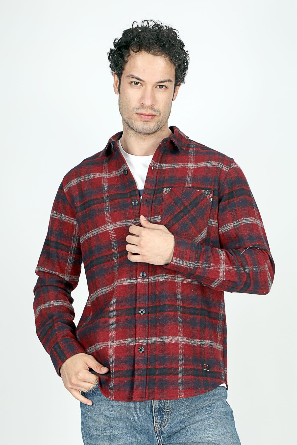 ALVERT ERKEK DOKUMA U.KOL GÖMLEK