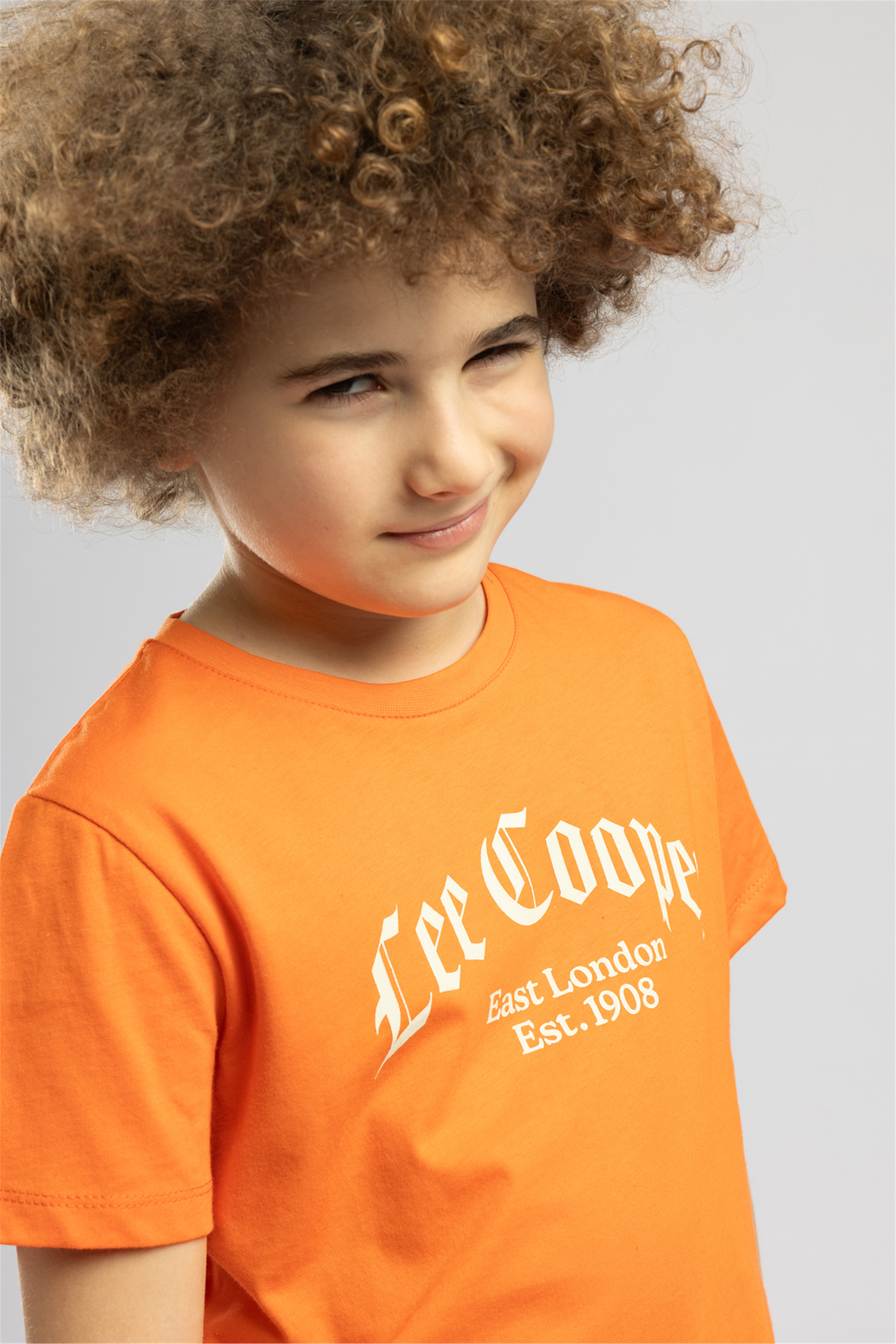 Antıque Erkek Çocuk Basic Bisiklet Yaka T-Shirt Turuncu