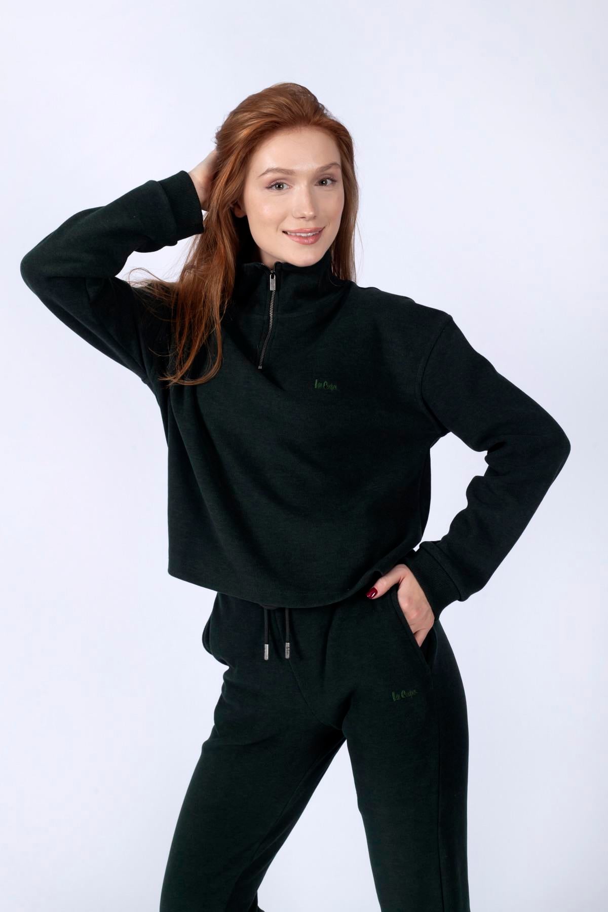 Aster Kadın Sweatshırt Zümrüt Yeşili