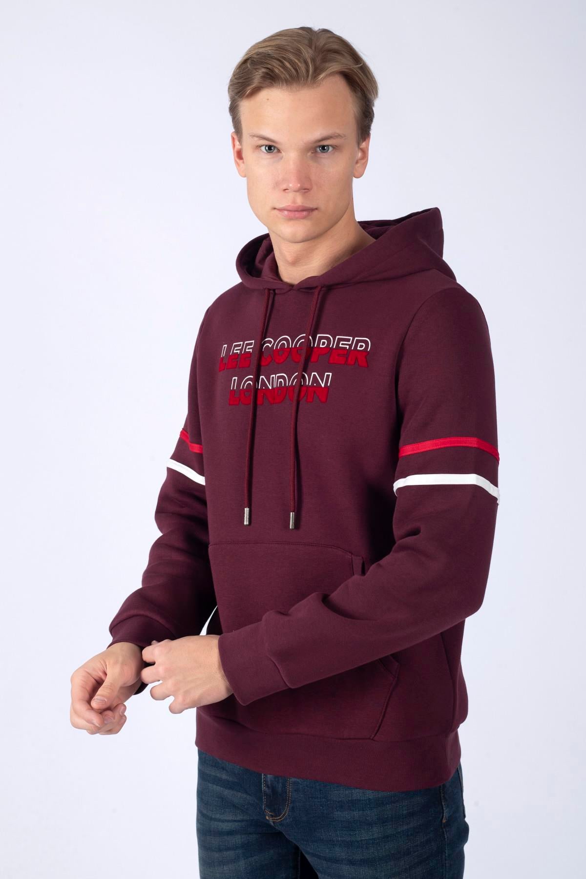 Athel Erkek Sweatshırt Mürdüm 