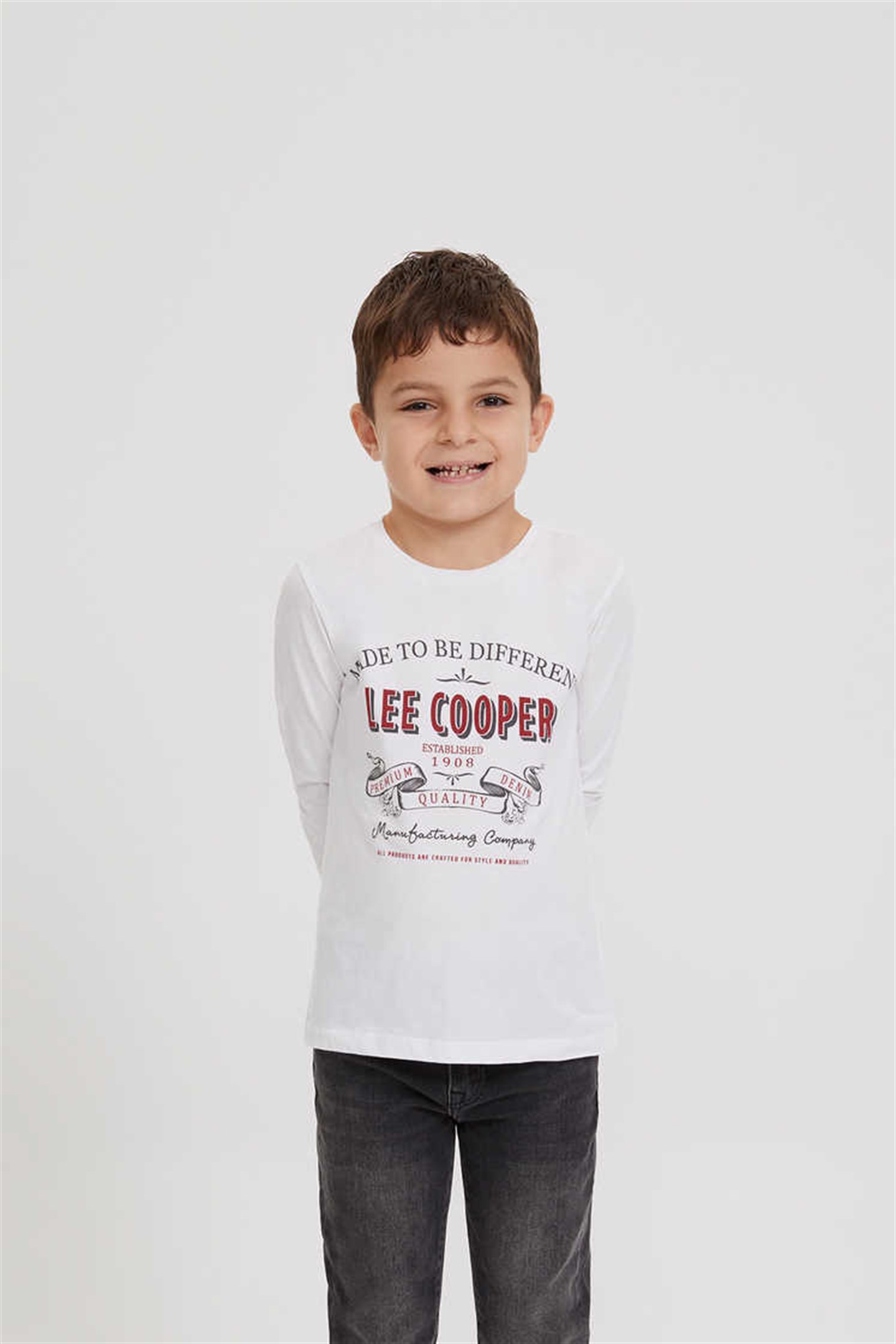 Bark Erkek Çocuk %100 Pamuk Sweatshirt Beyaz