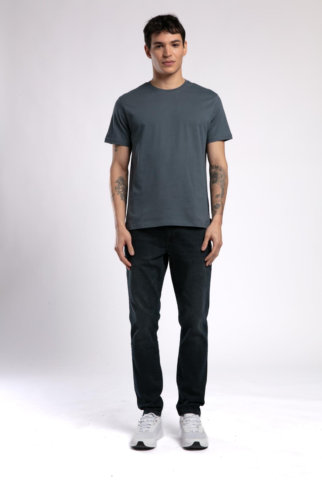 Baselo Erkek %100 Pamuk O Yaka T-Shirt