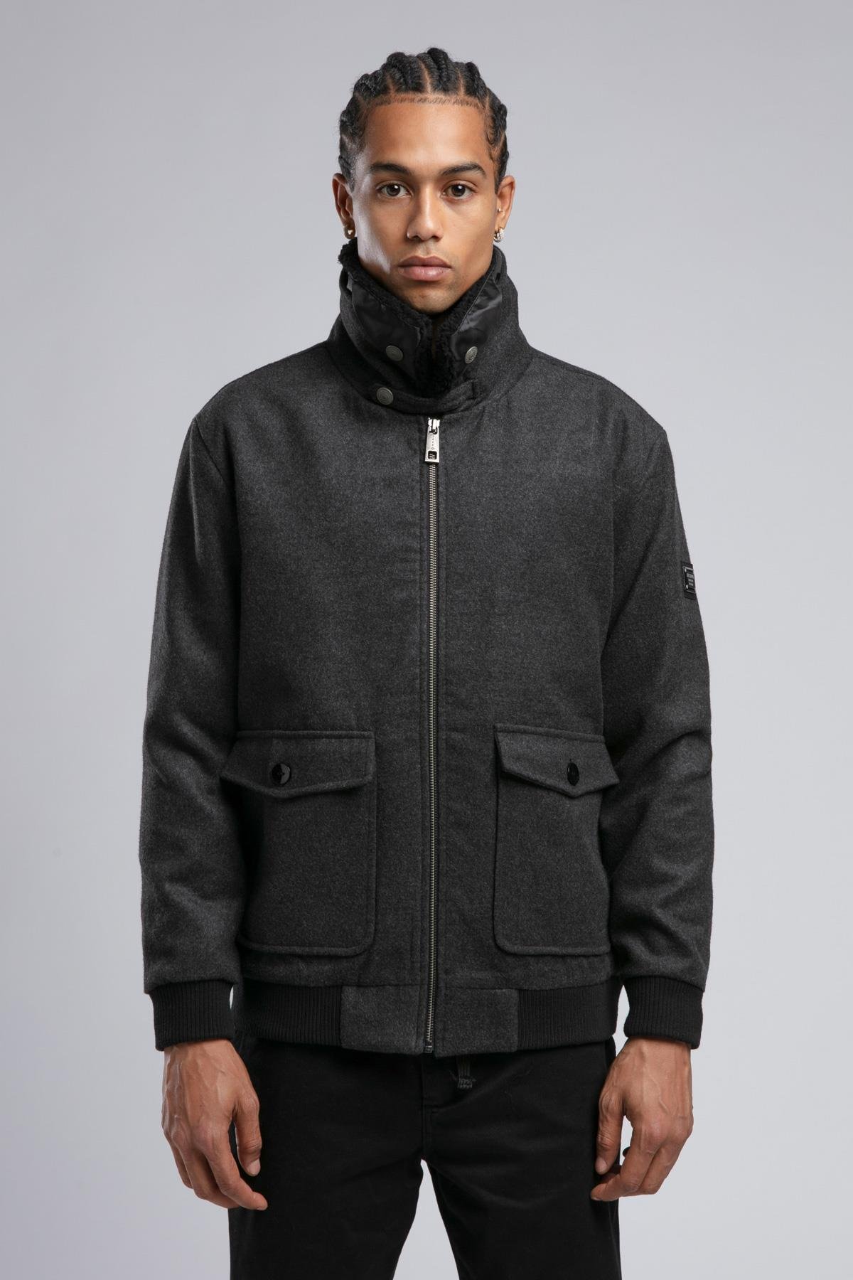 Bert Erkek Mont Antrasit