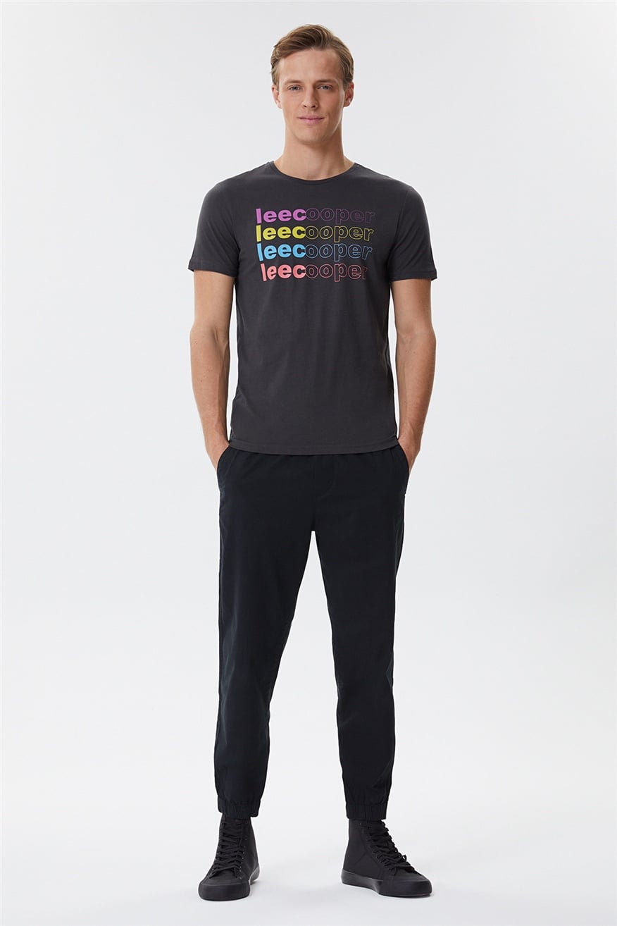 Bert Erkek O Yaka T-Shirt Antrasit