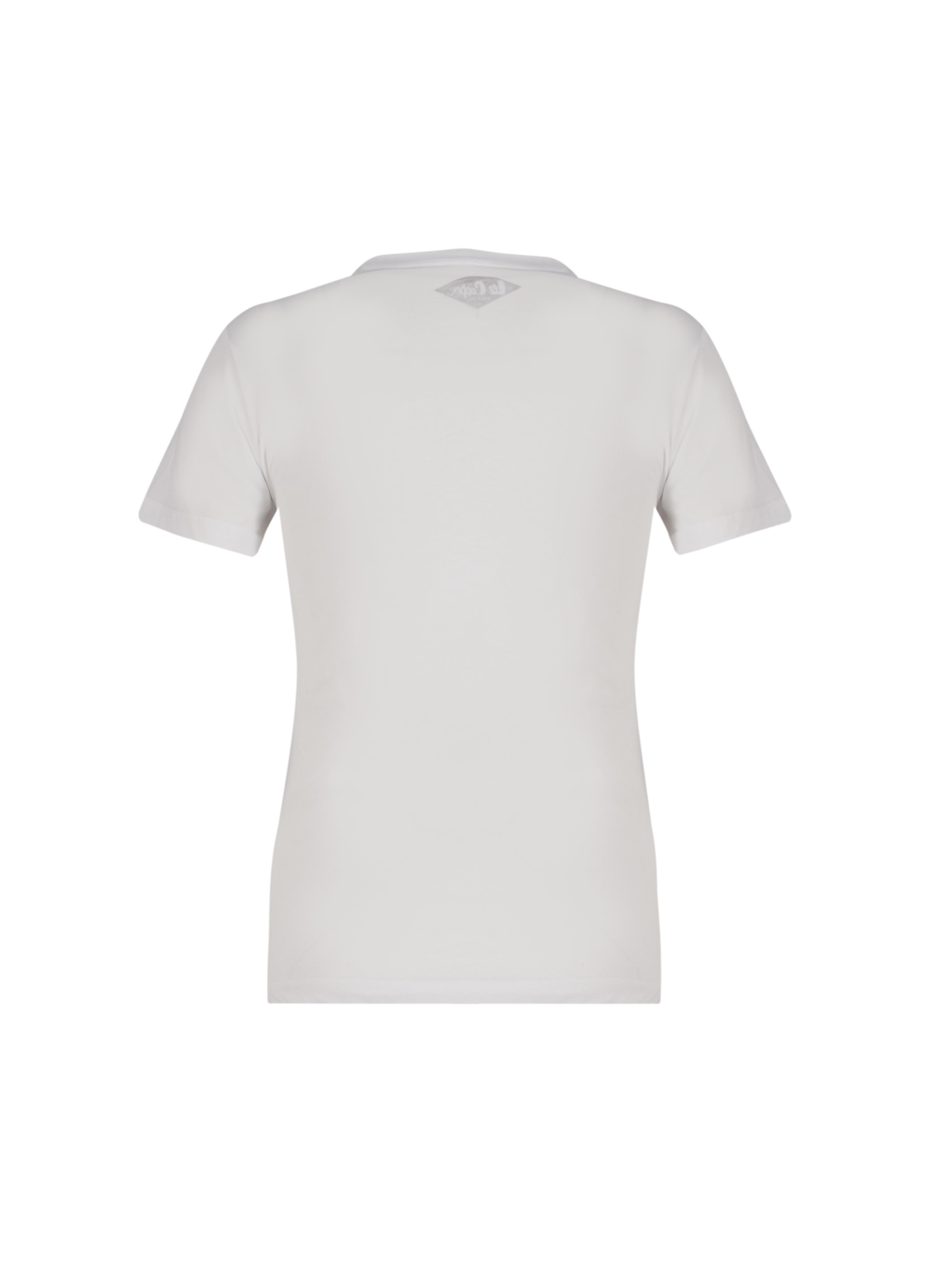 Bery Kadın %100 Pamuk Bisiklet Yaka T-Shirt Beyaz