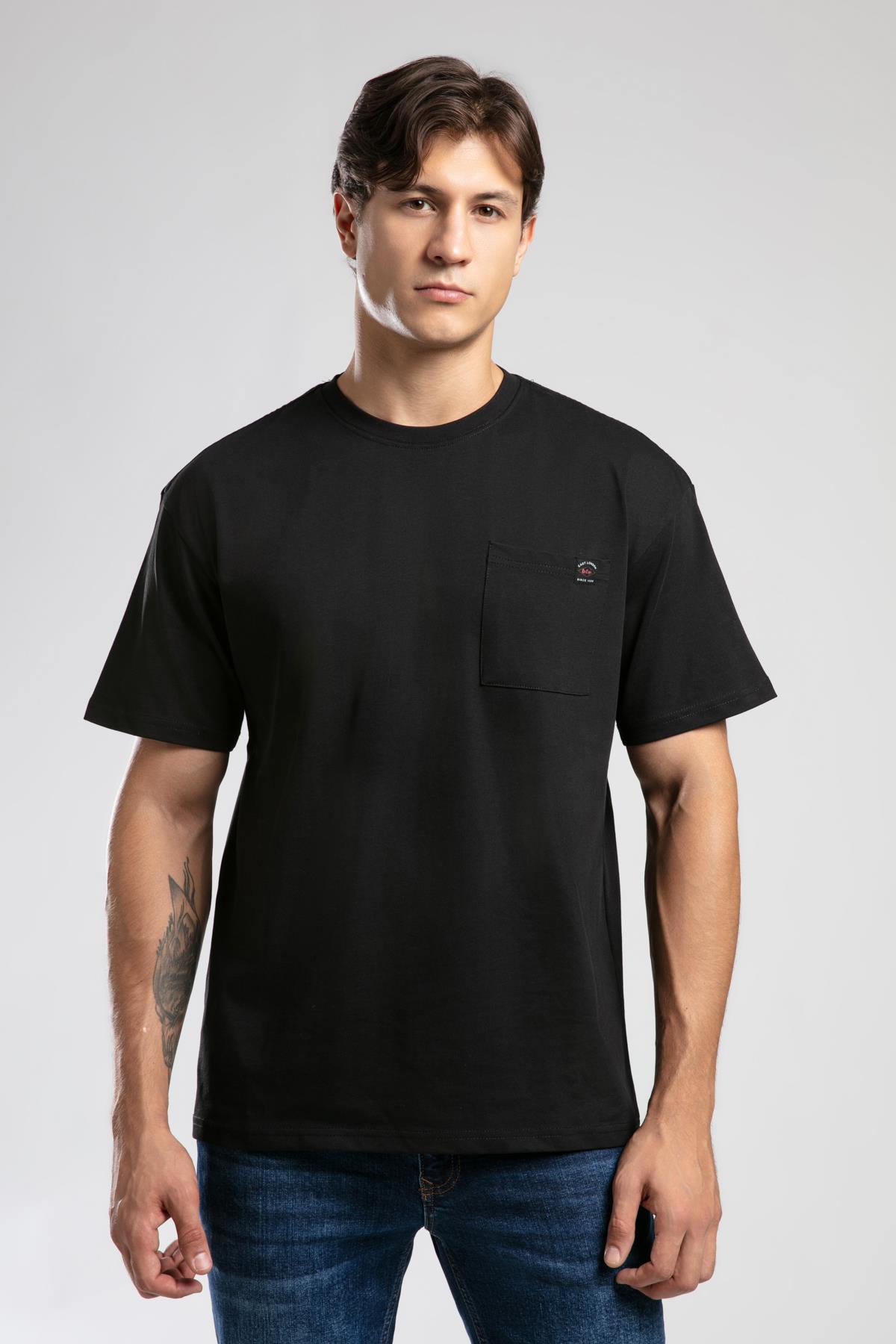 West Erkek O Yaka T-Shirt Siyah