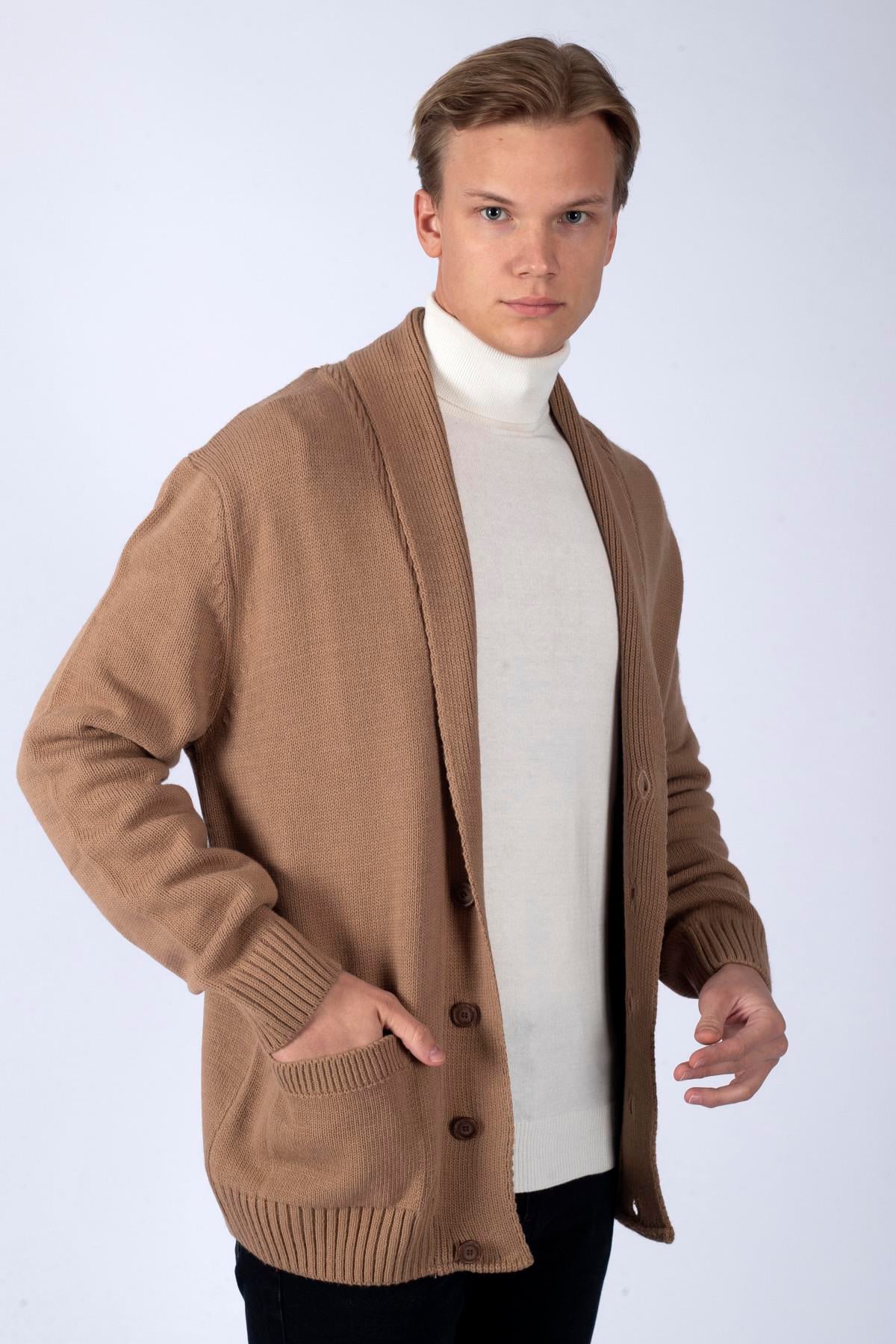 Brıce Erkek Hırka Camel 