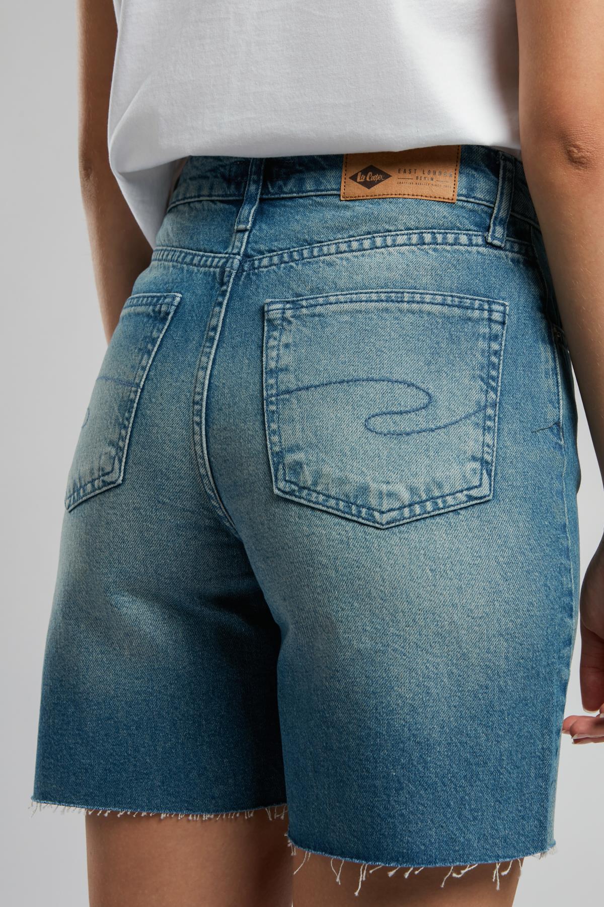 Bund 1 Kadın %100 Pamuk Jean Şort Denim