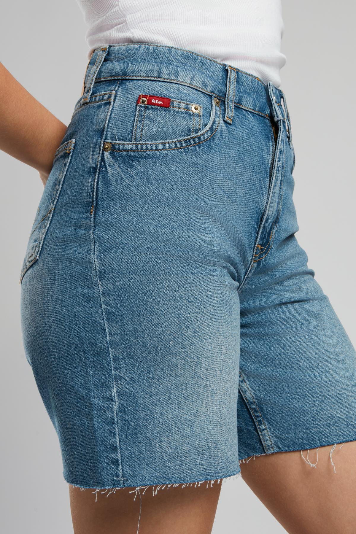Bund 2 Kadın %100 Pamuk Jean Şort Denim