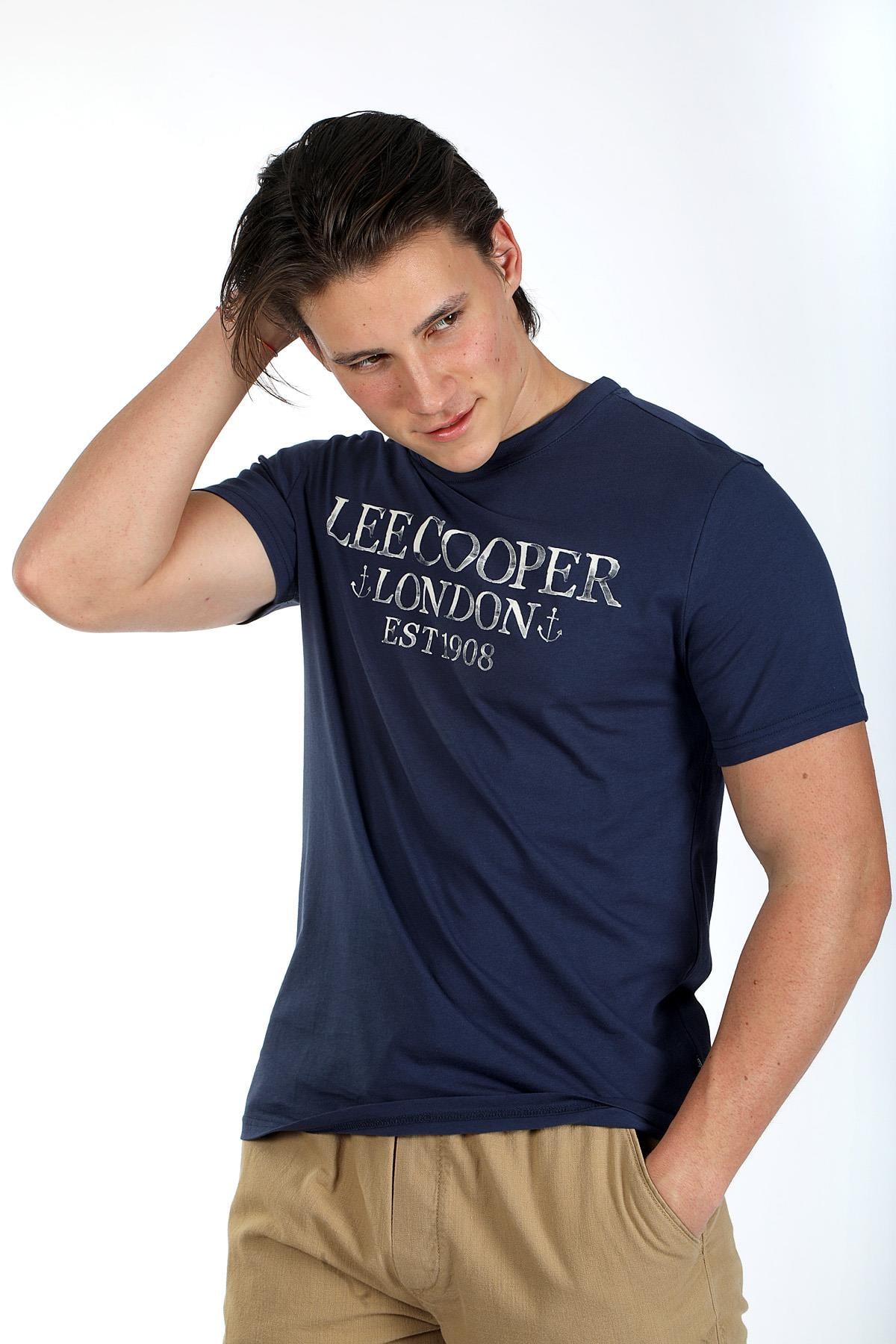 Cador Erkek %100 Pamuk O Yaka T-Shirt Lacivert