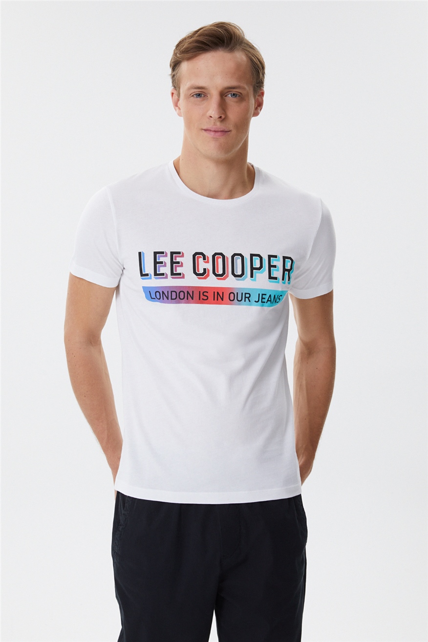 Carter Erkek O Yaka T-Shirt Beyaz