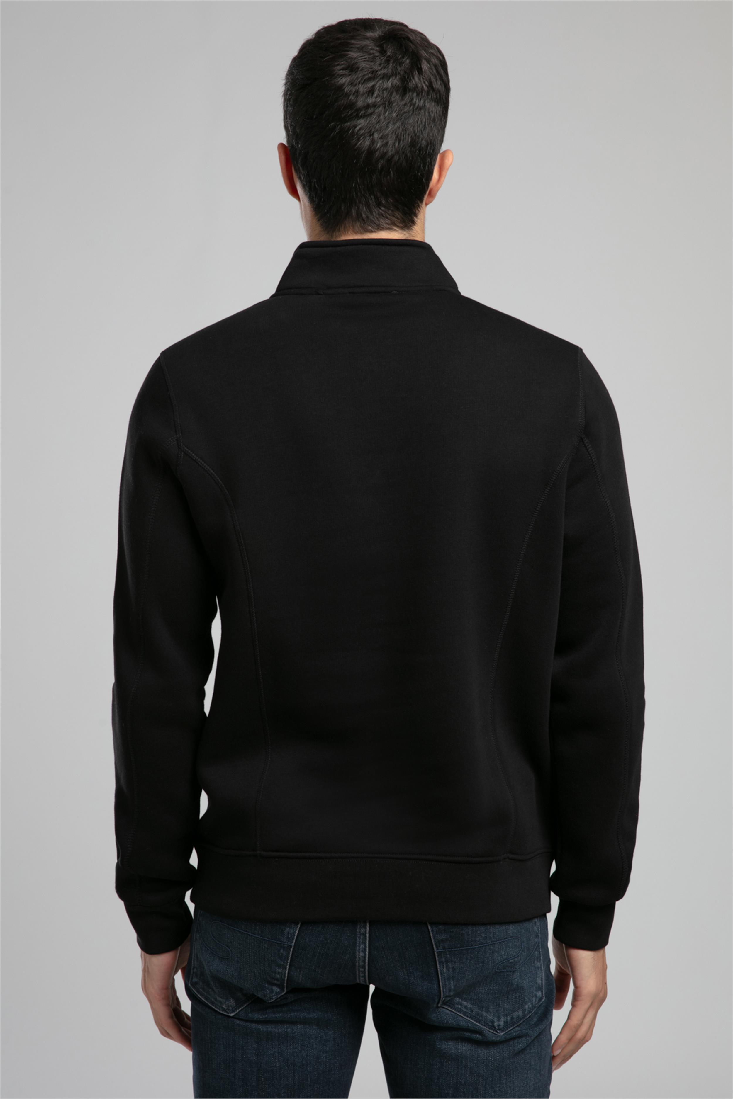 Ceaser Erkek Dik Yaka Sweatshirt Siyah