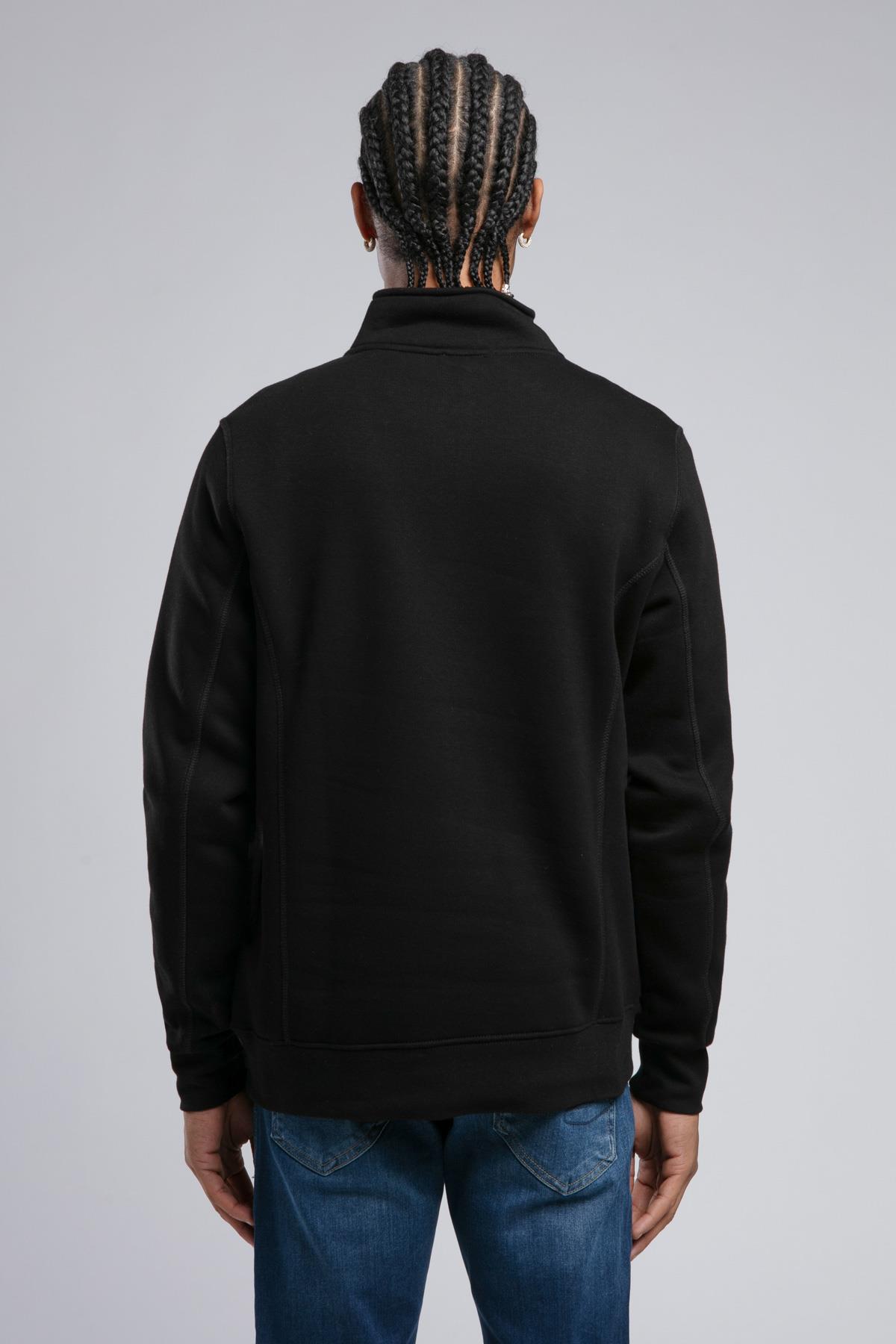 Ceaser Erkek Dik Yaka Sweatshirt Siyah