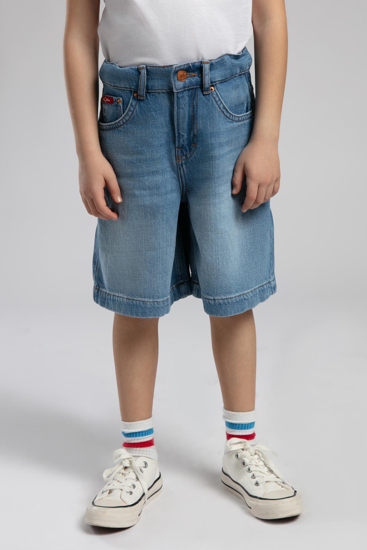 Chester 1 Erkek Çocuk Jean Şort Denim