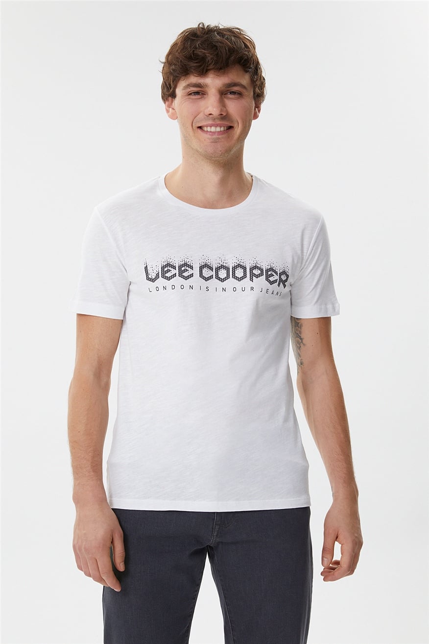 Cox Erkek O Yaka T-Shirt Beyaz