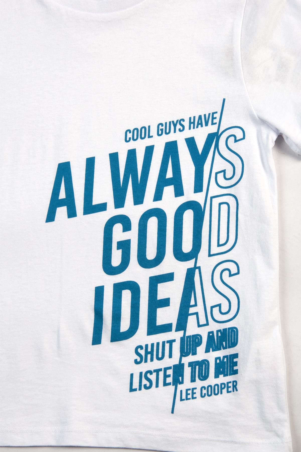 Dairo Erkek %100 Pamuk O Yaka T-Shirt Beyaz