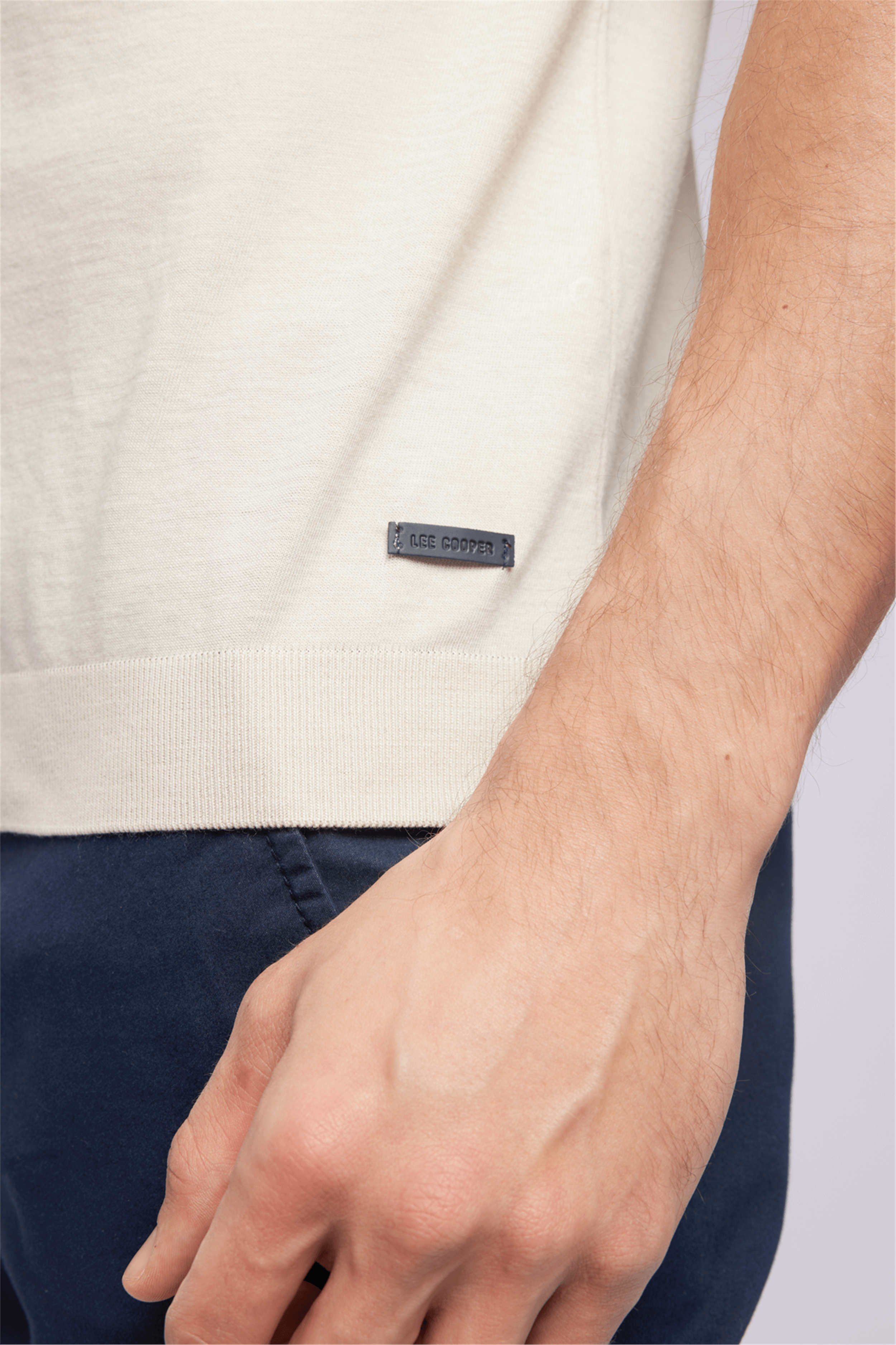 DENISE Erkek Regular Fit Basic Polo Yaka T-Shirt Beyaz