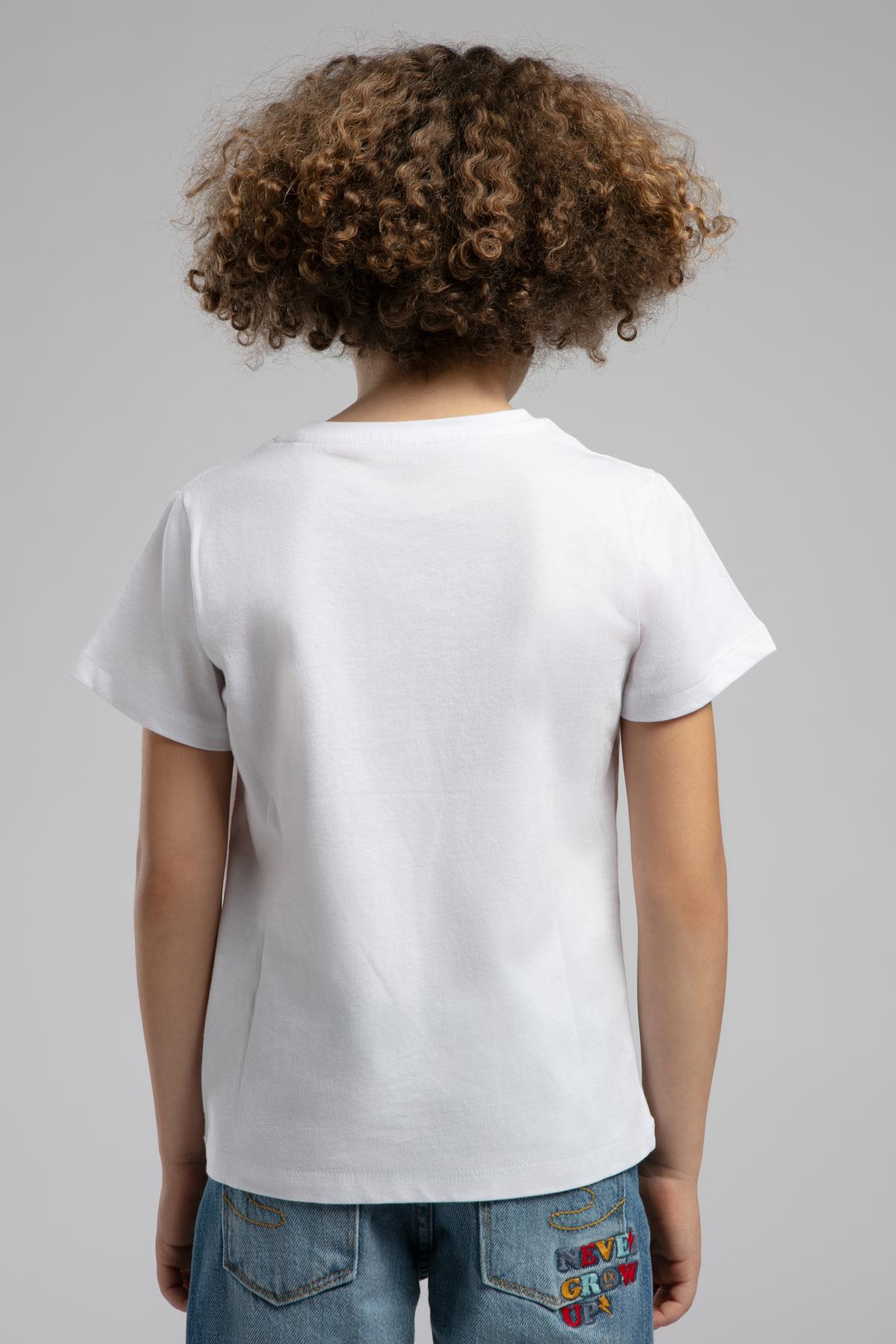 Dennis Erkek Çocuk %100 Pamuk T-Shirt Beyaz