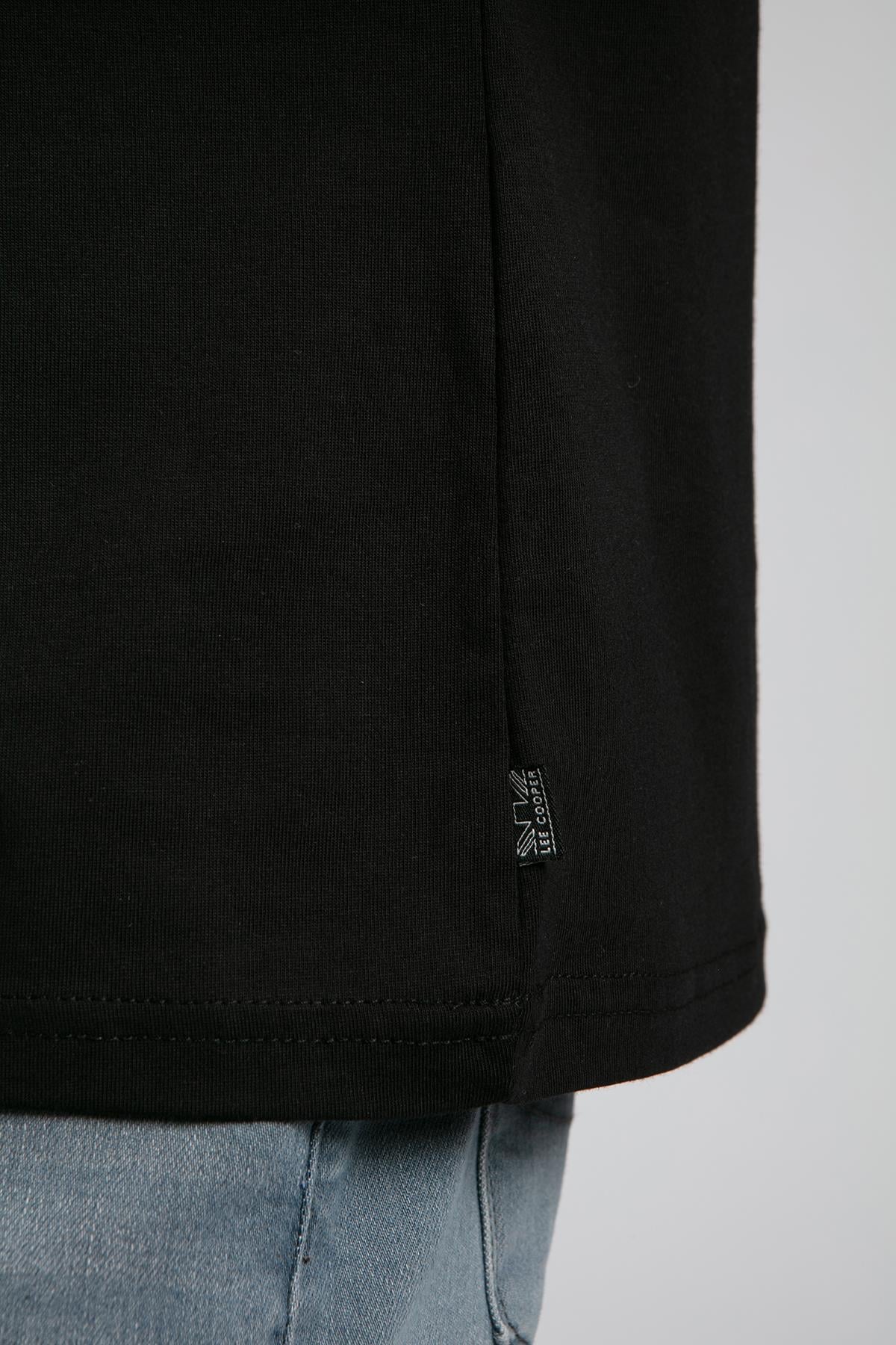 Desav Erkek %100 Pamuk O Yaka T-Shirt Siyah