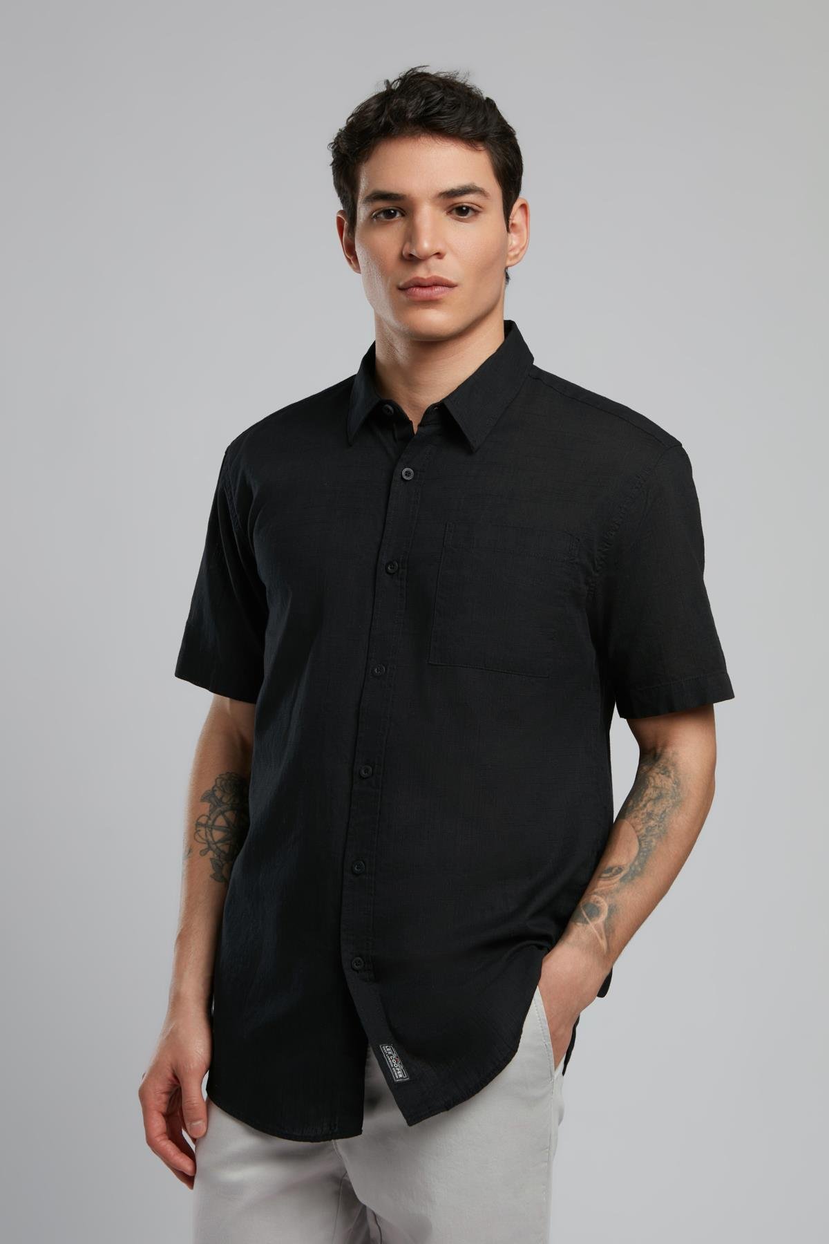 Desola Erkek K.Kol Dokuma Gömlek