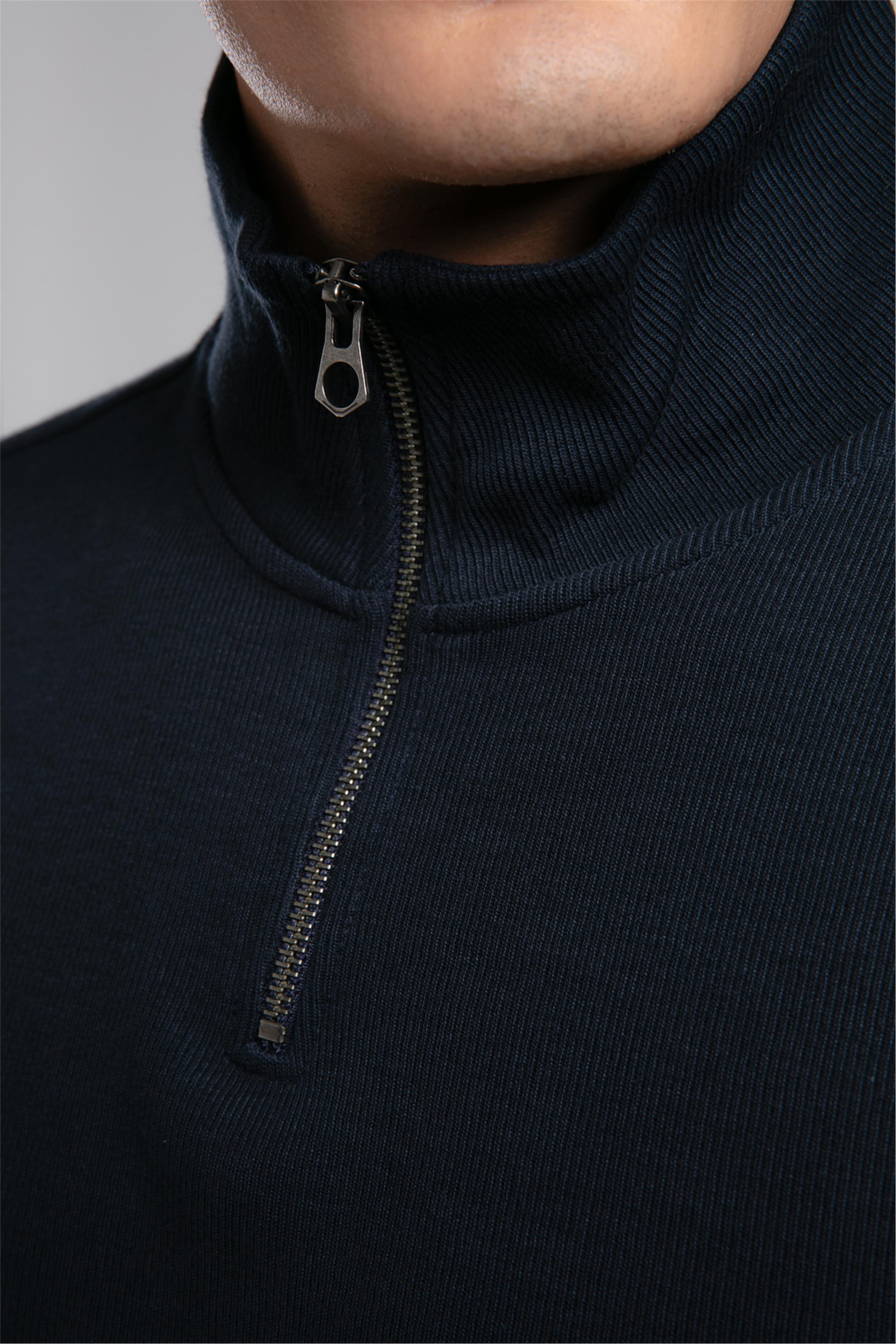 Desona Erkek Dik Yaka Sweatshirt Lacivert