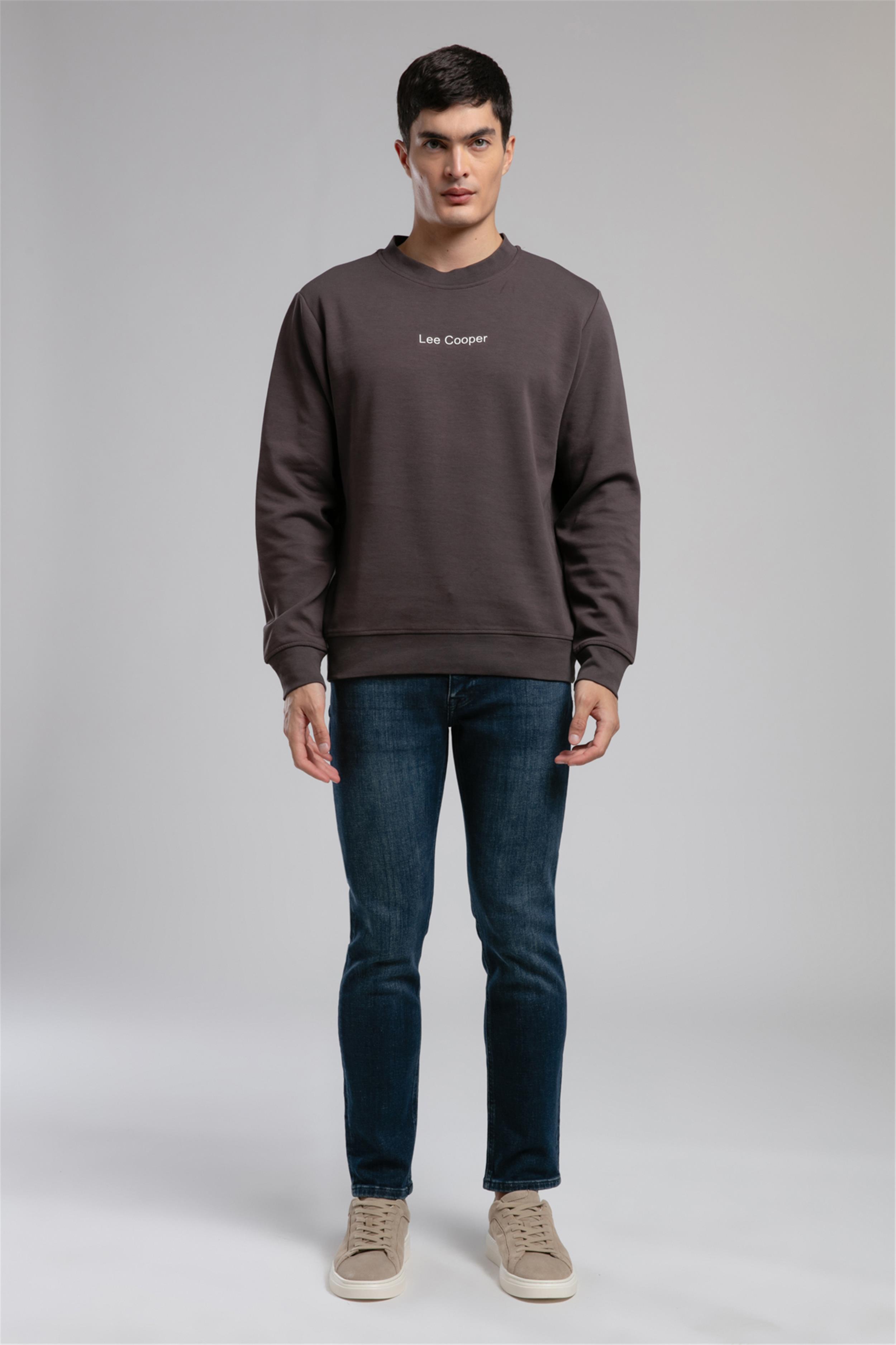 Dorres Erkek O Yaka Sweatshirt Kahve