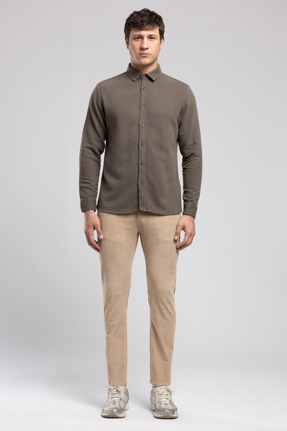 DOYLE ERKEK DOKUMA U.KOL GÖMLEK