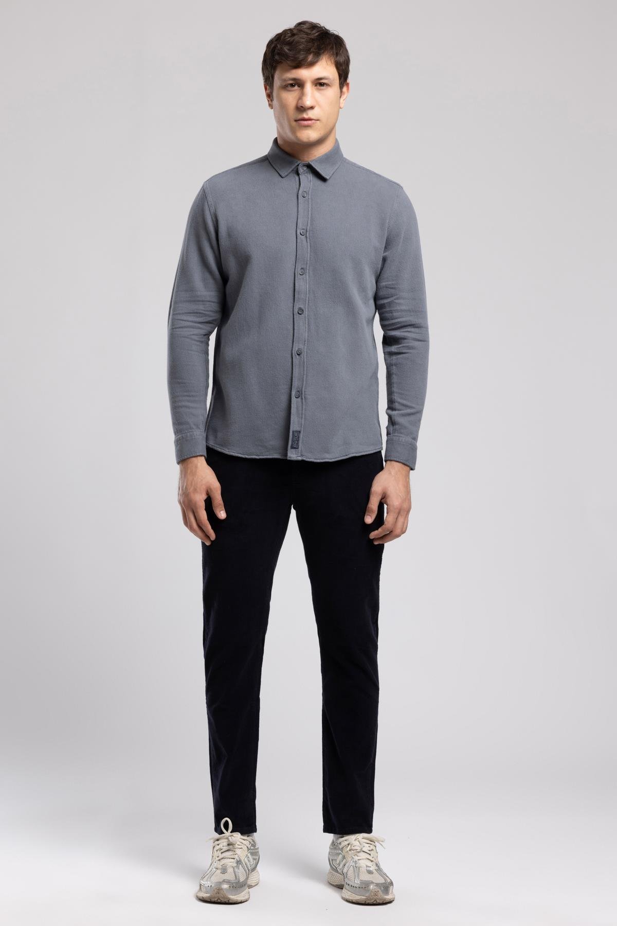 DOYLE ERKEK DOKUMA U.KOL GÖMLEK