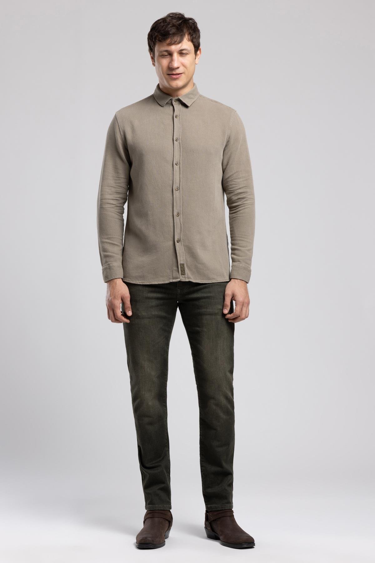 DOYLE ERKEK DOKUMA U.KOL GÖMLEK