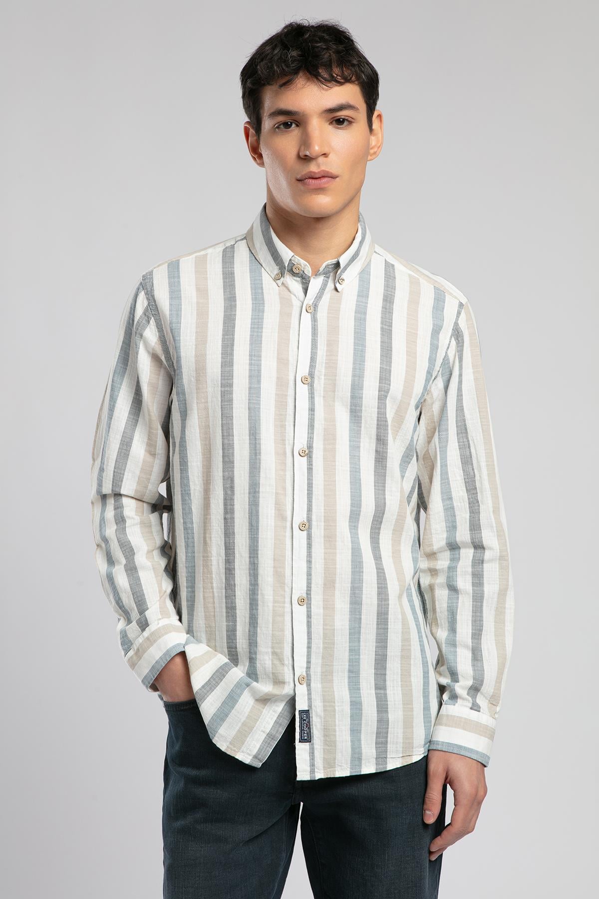 Drake Erkek U.Kol Dokuma Gömlek