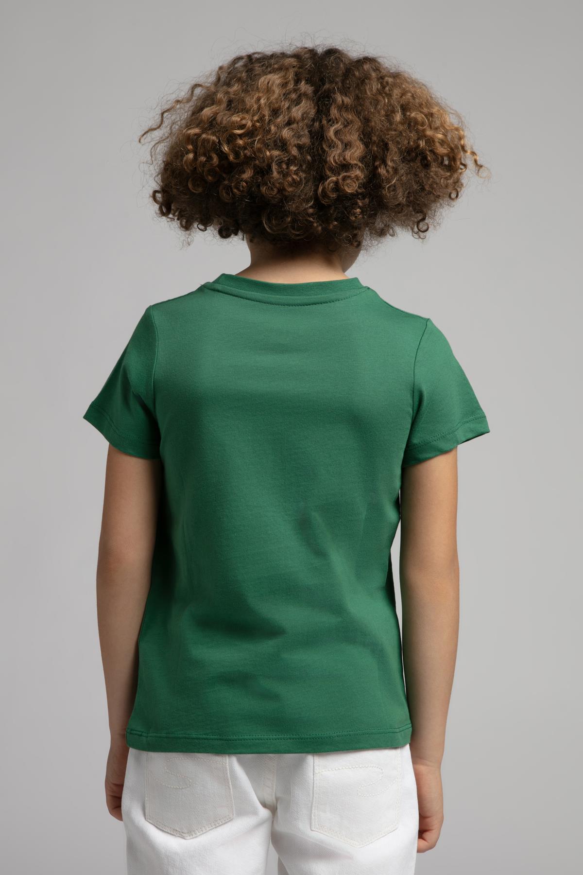 Drawinglogo Erkek Çocuk %100 Pamuk T-Shirt Yeşil