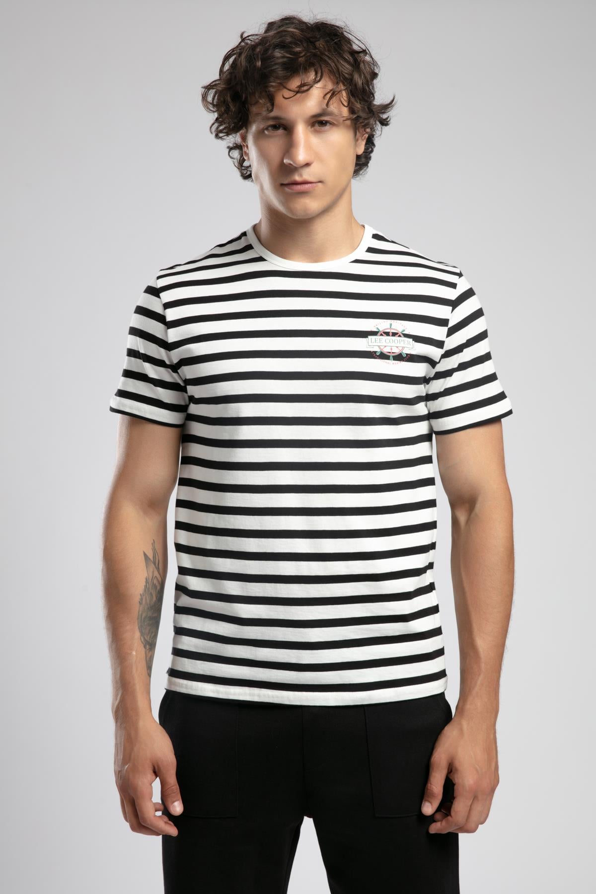 EDDY Erkek %100 Pamuk O YAKA T-SHIRT